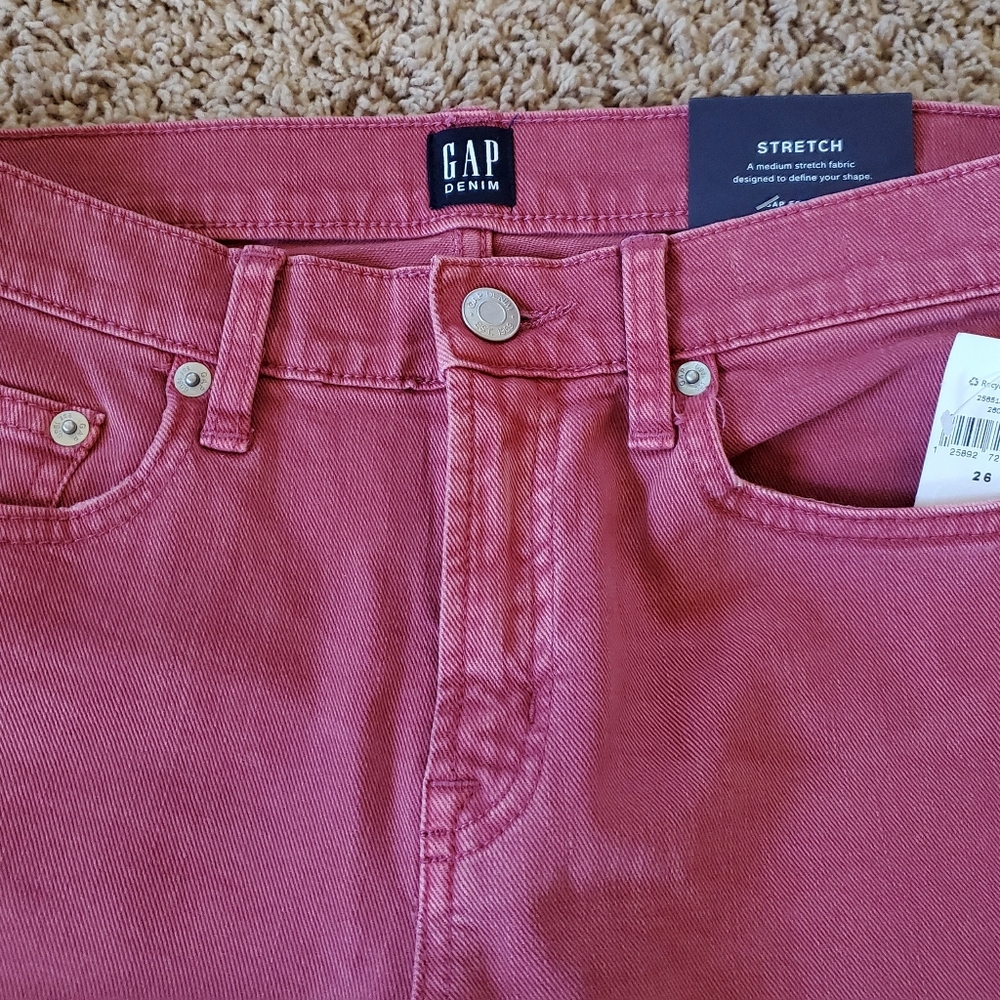 Gap Mid Rise True Skinny Anckle Jeans Sz 26 R - Picture 5 of 9